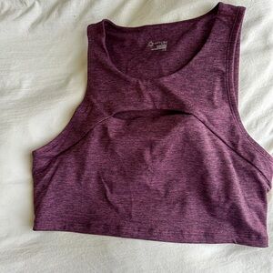 Aerie Purple Crop Top